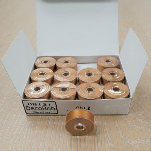 DecoBob Wonderfil Dark Gold 24 Pack M Size Bobbins